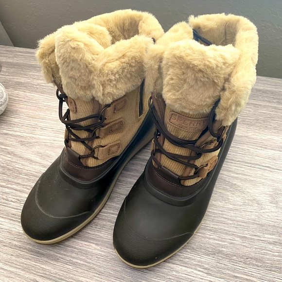 Sperry Shoes | Sperry Pacifica Alpine Faux Fur Lined Boots | Color: Brown/Tan | Size: 7 | Pm-99538031's Closet